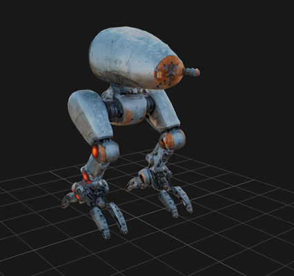 dbx bípedo robot 01 arte 3d print model - Mito3D
