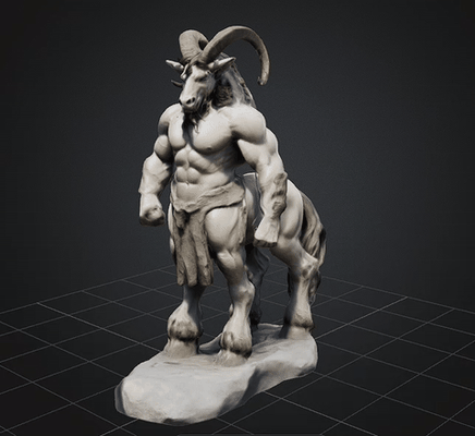 dbx zentaur stl obj glb 3d drucker kunst centauro monster skulptur mythos uralt statue 3d print model - Mito3D