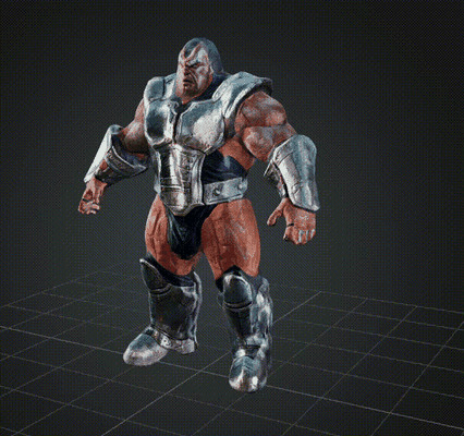 dbx fat guerrier art muscle gros 3d print model - Mito3D