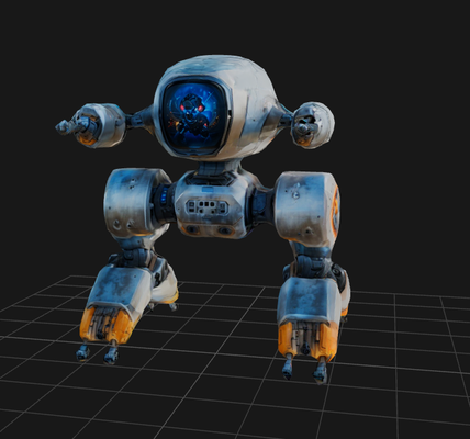 dbx robot bípedo 3 arte 3d print model - Mito3D