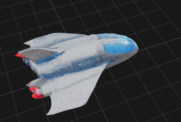 dbx vaisseau spatial art type 3d print model - Mito3D