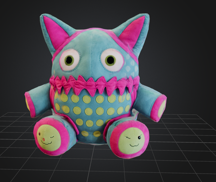 dbx recheado peludo monstro arte crianças brinquedo 3D print model - Mito3D