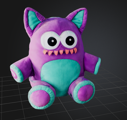 dbx ausgestopft monster kunst spielzeug kinder 3d print model - Mito3D