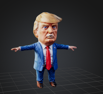 dbx trumpf spielzeug pose kunst charakter zahl körper 3d print model - Mito3D