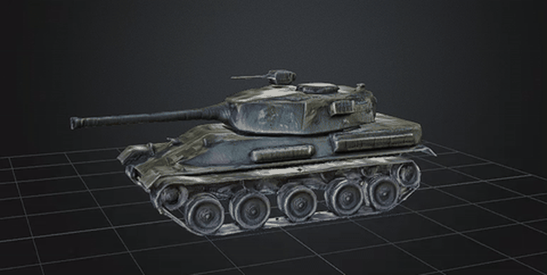 dbx guerra tanque stl obj glb 3d impressora arte wartank veículo 3d print model - Mito3D