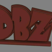 dbz logo dragon ball z goku sayen vegeta broly cell boo 3d print model - Mito3D