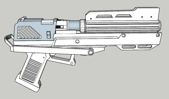 dc 15 sa Lazer destek tabanca star savaşlar 3d print model - Mito3D
