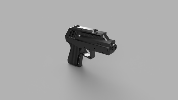 dc-17 blaster star wars replica dc17 pistol laser 3d print model - Mito3D