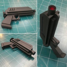 dc-17 main blaster authentique phase version animée jeu 17 clone clonewars cosplay dc dc17 arme à feu de poing pistolet étoiles les guerres l'arme 3d print model - Mito3D