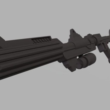 dc 15 blaster stella guerre clone dc15 fucile male lotto ribelli mandalorian 3d print model - Mito3D