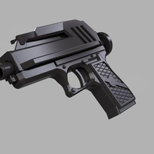 dc 17 fronte battaglia stella guerre clone dc17 blaster fucile male lotto ribelli mandalorian 3d print model - Mito3D