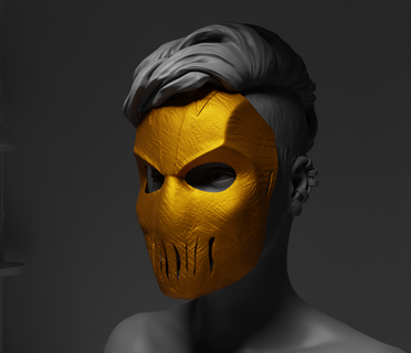 dc comics cosplay face mask 3d print model batman comic superhero stl zoom helmet armour hero character marvel 3d print model - Mito3D