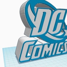 dc comics logo dc comics logo dccomics dc comics signs_logos 3d print model - Mito3D