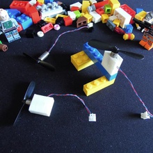 dc-motor-block gadget in der Robotik lego 3d print model - Mito3D