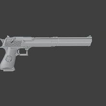 dc pacificatore deserto aquila pistola 1 18 azione figura gioioso gi Joe diorama oggetti scena 3ddios arma deagle 3d print model - Mito3D