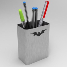 dc porta-caneta batman ferramenta morcego stand titular caneta quadrinhos 3d print model - Mito3D