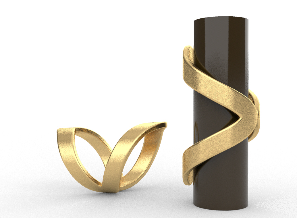 dc ring jewelry gold silver printable 3d print 3D print model - Mito3D