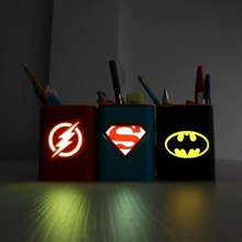 dc superhero pencil holders light 3d print model - Mito3D