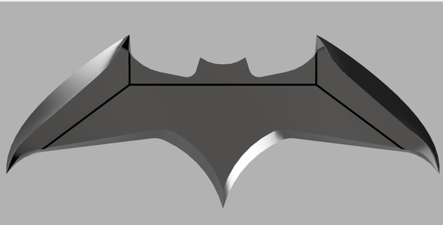 dceu batman batarang 3d modelo batfleck ben affleck superhombre justicia liga impresión cosplay apuntalar bricolaje diy warner hermanos 3d print model - Mito3D
