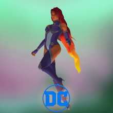 dcu starfire figure statue toy robin batman dc comic teen titans catwoman 3d print model - Mito3D