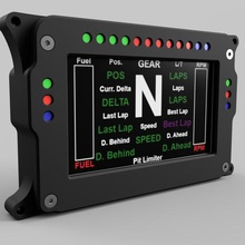 dd-v1 módulo de exibição jogo volante nextion simulador 3d print model - Mito3D
