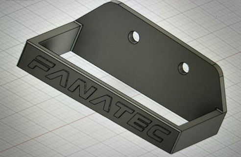 dd2 fanatec power supply support aluminium profile frame 3d print model - Mito3D