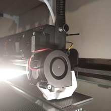 ddx bondtech creality 50x15 blower fan support 3d print model - Mito3D