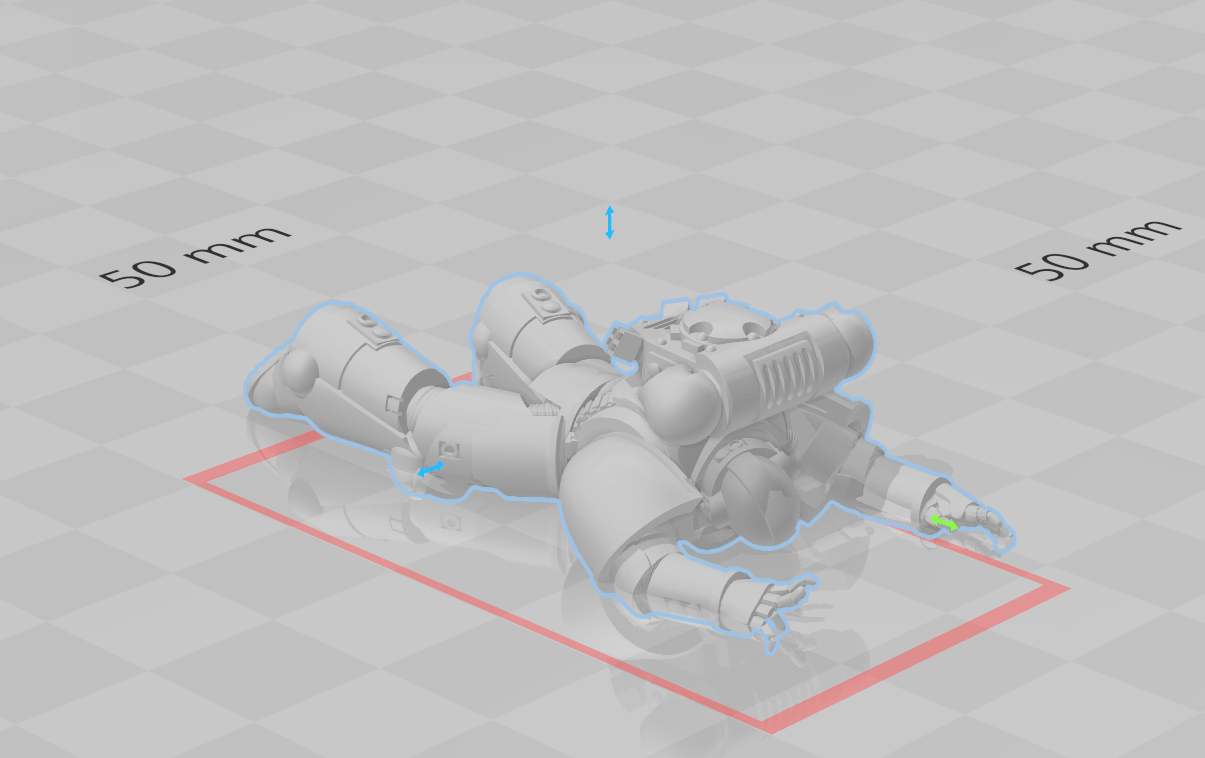 morto carne 40k martelo guerra espaço marinho primo 3D print model - Mito3D