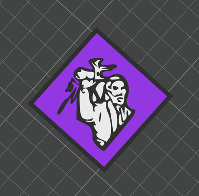 dead by daylight - champion of light perk icon art 3d print model - Mito3D