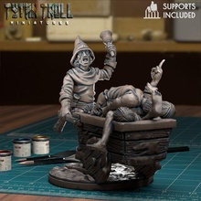 tot Kollektor pre supported Spiel dnd Miniatur Minis Mini Dungeons Drachen 32mm tytantroll Miniaturen Patreon Stadt Dorf Glocke Pest 3d print model - Mito3D