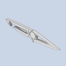 ölü gün ışığı düzenbaz atma bıçak ağzı 3d print model - Mito3D