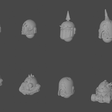 dead marines pestilence heads game miniature pestilence discustingly resilient tabletop game dead heads 3d print model - Mito3D