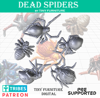 muerto arañas cosecha guerra miniaturas mesa juegos juego rol pionero mazmorras dragones terreno fantasía 28mm 3d print model - Mito3D