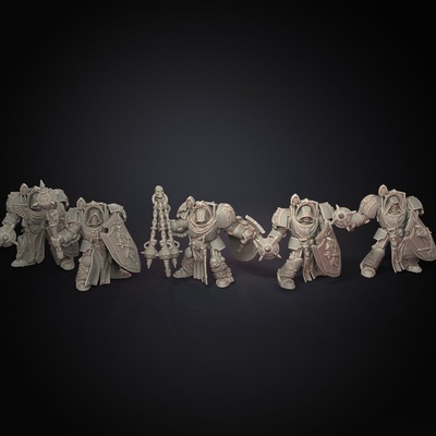 tot flügel krieger spiel krieg hammer schwestern platz nonnen mini 28mm of stille marinesoldaten horus sororitas terminatoren bruderschaft terminator kader grau ritter blutig bewachen 3d print model - Mito3D