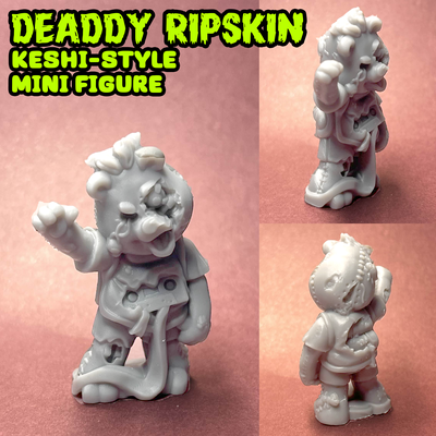 ölü yırtık deri parodi keshi style mini figure oyun oyuncak ayı ruxpin 80s keshi kas canavar in my cep zombi heykelcik brüt cadılar bayramı 3d print model - Mito3D