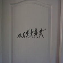 mortal evolución art darwin zombie deco casa de la pared luz humor 3d print model - Mito3D