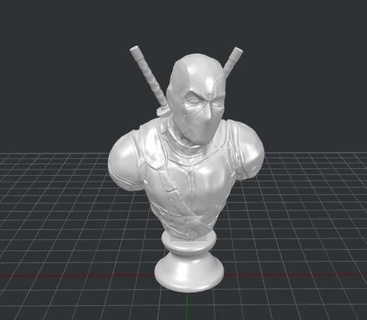 Deadpool büst hayret 3d print model - Mito3D