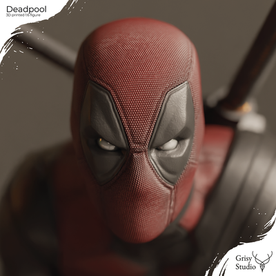 deadpool sanat marel komik dc wolverine wade süper kahraman fantezi sci fi film yüksek ödül gerçekçi 3d print model - Mito3D