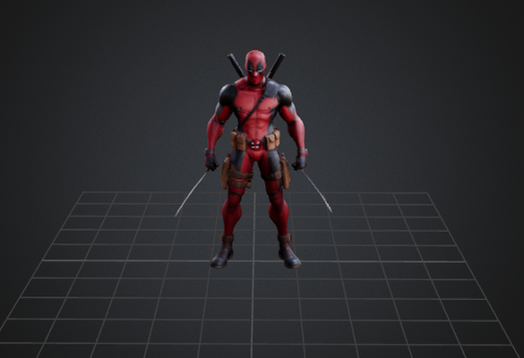 deadpool game 3d print model - Mito3D