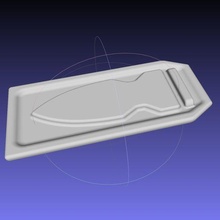piscina morta petto coltello tasca lama arte 3d printing replica costume arma supereroe 3d print model - Mito3D