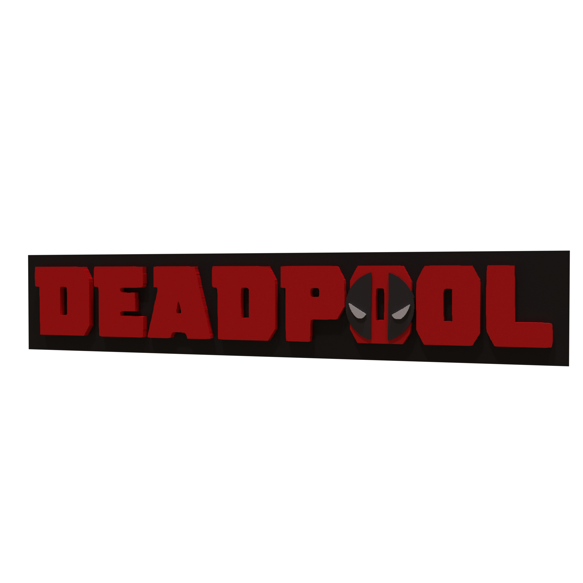 Dead Pool bandes dessinées logo merveille carcajou deadpool2 mmu bambu 3D print model - Mito3D