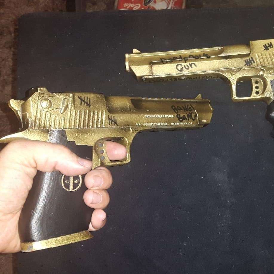 deadpool desert eagle pistol 50 cal deagle prop toy 3D print model - Mito3D