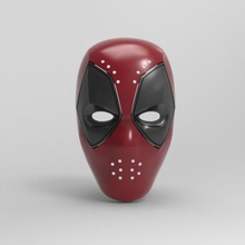 deadpool faceshell a moda máscara marvel 3d print model - Mito3D