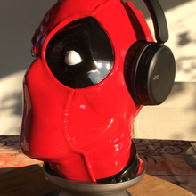 deadpool helmet bust holder figurine marvel deadpool? support 3d print model - Mito3D