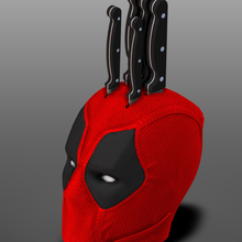 Deadpool bıçak Kulp destek blok mutfak ev cuchillo kokina 3d print model - Mito3D