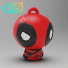 deadpool microplakit series game keychain charm collectible collection miniature figurine action figure toys toymaker purakito plakit2 marvel studios comics 3d print model - Mito3D
