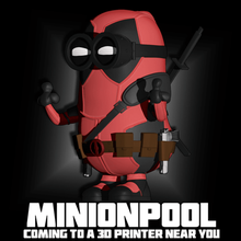 deadpool minion mini figura file stampabile stl art fumetti la marvel in miniatura vari personaggi 3d print model - Mito3D