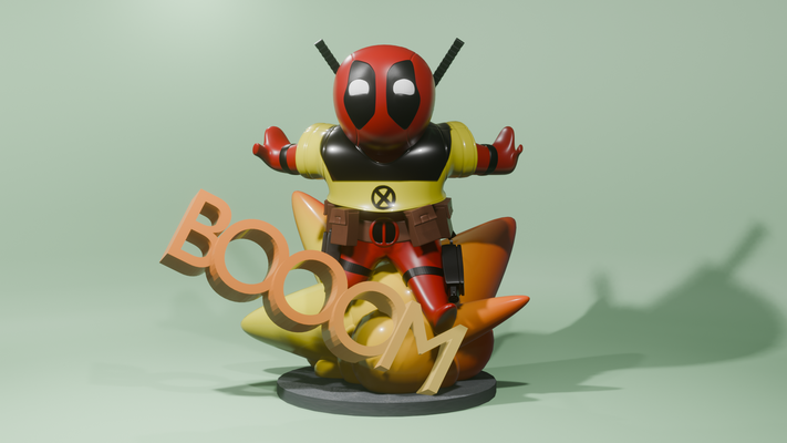 totes schwimmbad modell wunder xmen comic 3d print model - Mito3D