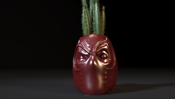 deadpool planters pot pots vase interior flowers plants marvel hero superhero design art 3d print model - Mito3D