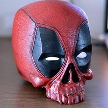 deadpool skull art marvel 3d stl deadpoolskull 3d print model - Mito3D